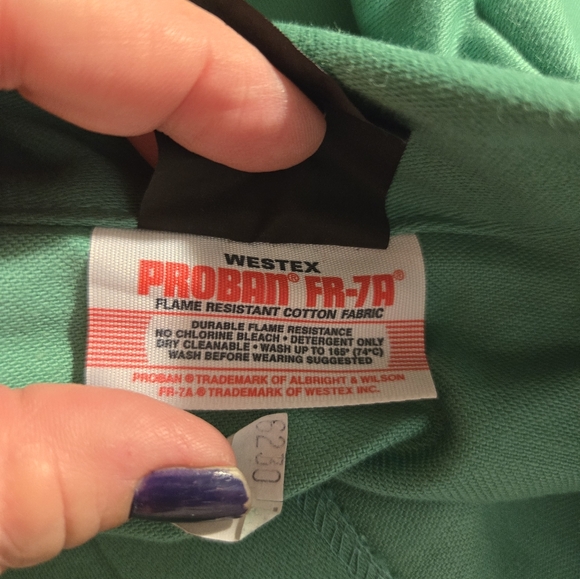 NWT Tillman Green Flame Resistant Welding Jacket Sz XL - Picture 5 of 7